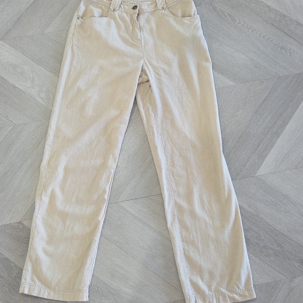 Pendleton Womans Beige Linen blend pants, Size 6
